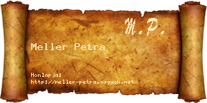 Meller Petra névjegykártya